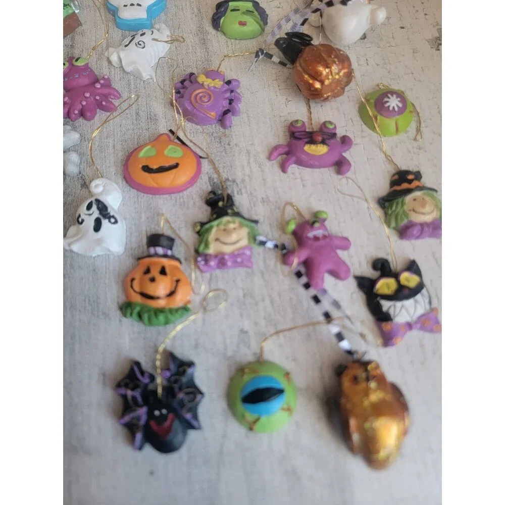 Halloween mini monster witch ornament‎ Xmas set pumpkin ghost